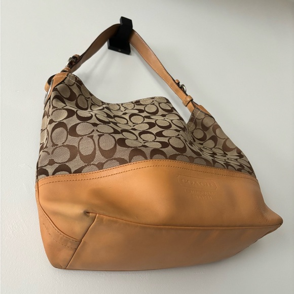 Coach Signature Hobo Shoulder Bag - Picture 9 of 12